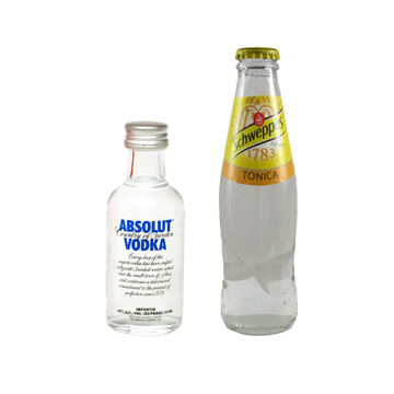 Mignon Absolut Vodka + 1 Schweppes Tonica da 18cl