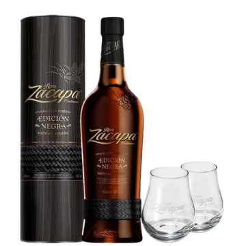 Rum Zacapa Edición Negra 70cl (Astucciato) + 2 Alchemy Glasses in vetro
