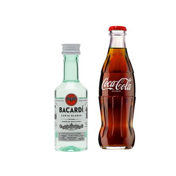 Mignon Bacardi + 1 Coca Cola in vetro