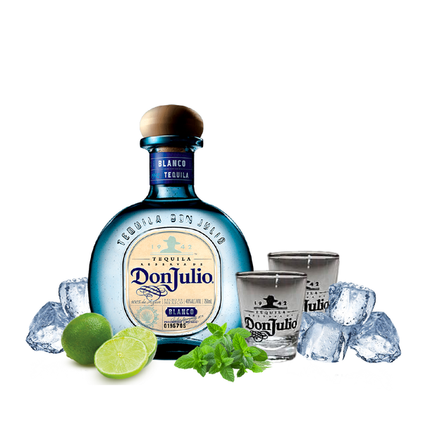 Don Julio Blanco Reserva Tequila + 2 Don Julio Tumbler - Consegna cibo in veneto - Degustalo | Drink At Home