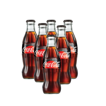 6 x Coca Cola ZERO in vetro 20cl