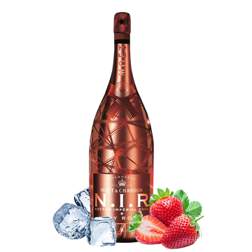 Fragole e Champagne Box con Moet Nectar Imperial Rosé NIR