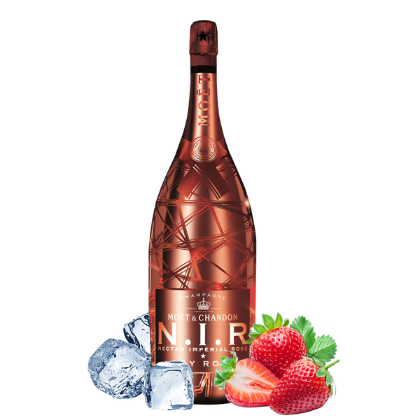 Fragole e Champagne Box con Moet Nectar Imperial Rosé NIR - Consegna cibo in veneto - Degustalo | Drink At Home