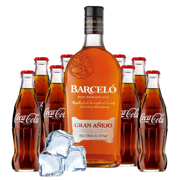 Ron Barcelò Gran Anejo Box con Coca Cola