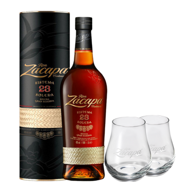 Rum Zacapa 23 Anni Solera Gran Reserva 70cl (Astucciato) + 2 Alchemy Glasses in vetro