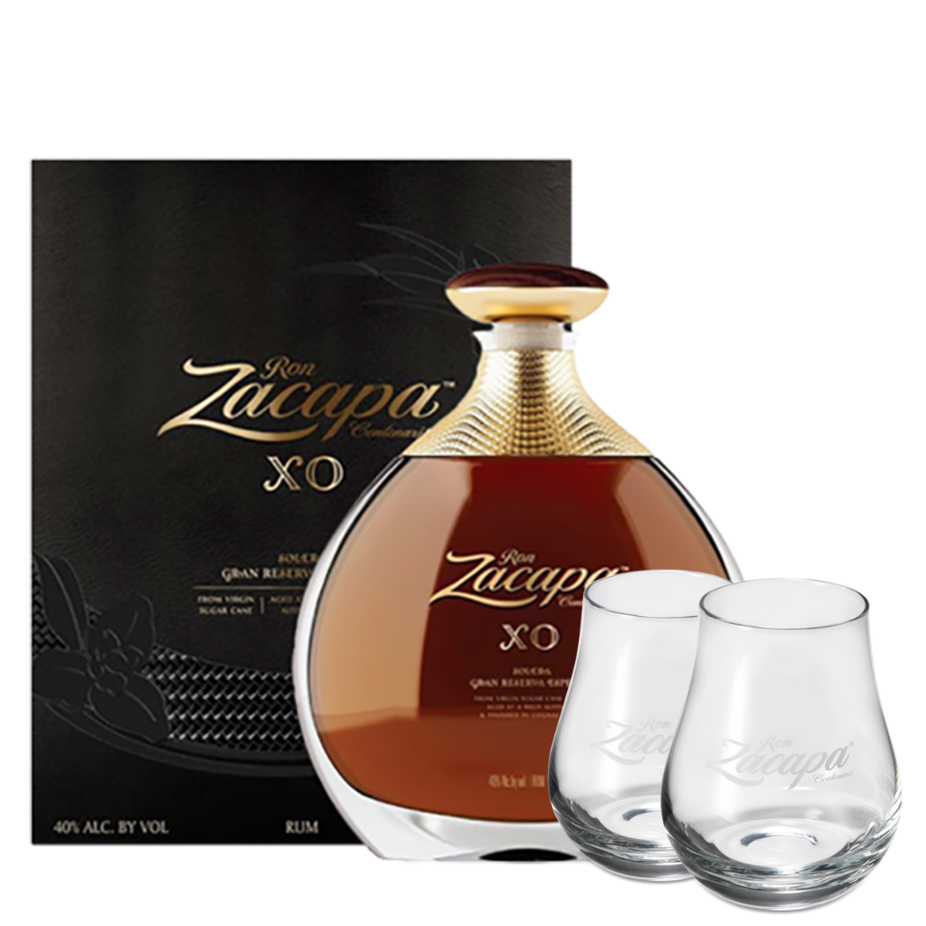 Rum Zacapa XO 25 Anni Centenario Solera Gran Reserva Especial 70cl ( Astucciato) +2 Alchemy Glasses in Vetro, Consegna cibo in veneto -  Degustalo